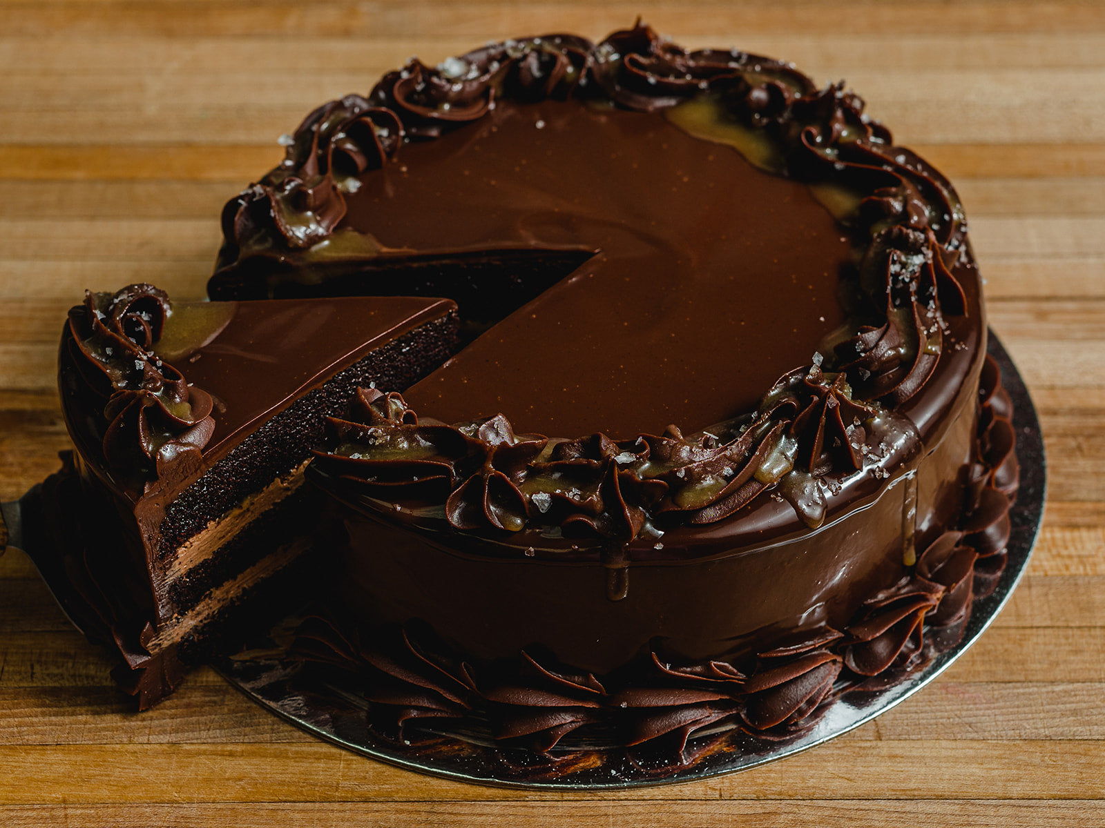 Chocolate Salted Caramel Cake Bread & Butter Bakery and Fine Pastries