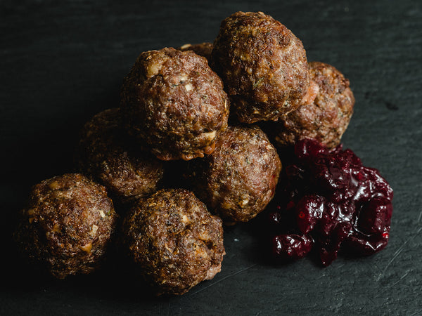 Turkey Meatballs with Cranberry Glaze