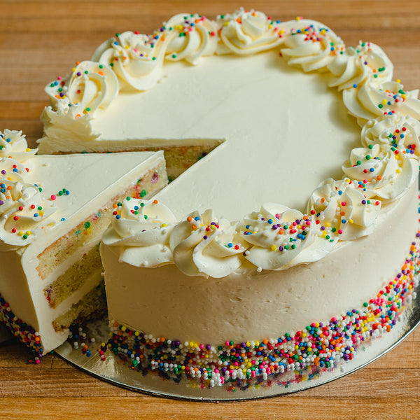 Baked by Zee - •ONE-DER THE SEA• Vanilla funfetti cake with vanilla  buttercream and gorgeous biscuit decor by @biscuitbaesa !  #firstbirthdaycake #seathemecake #cakesofinstagram